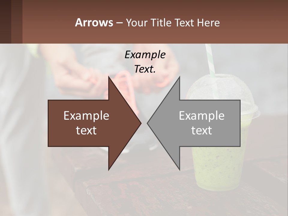 A Person Tying A Shoelace To A Green Drink PowerPoint Template