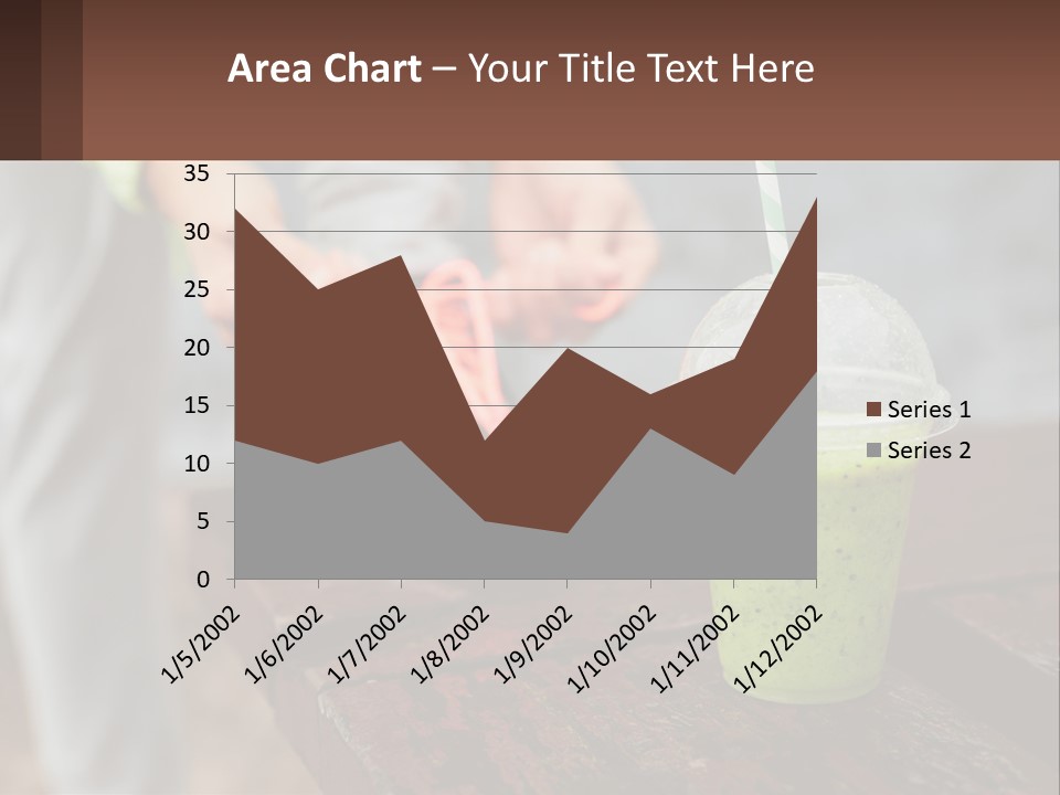 A Person Tying A Shoelace To A Green Drink PowerPoint Template