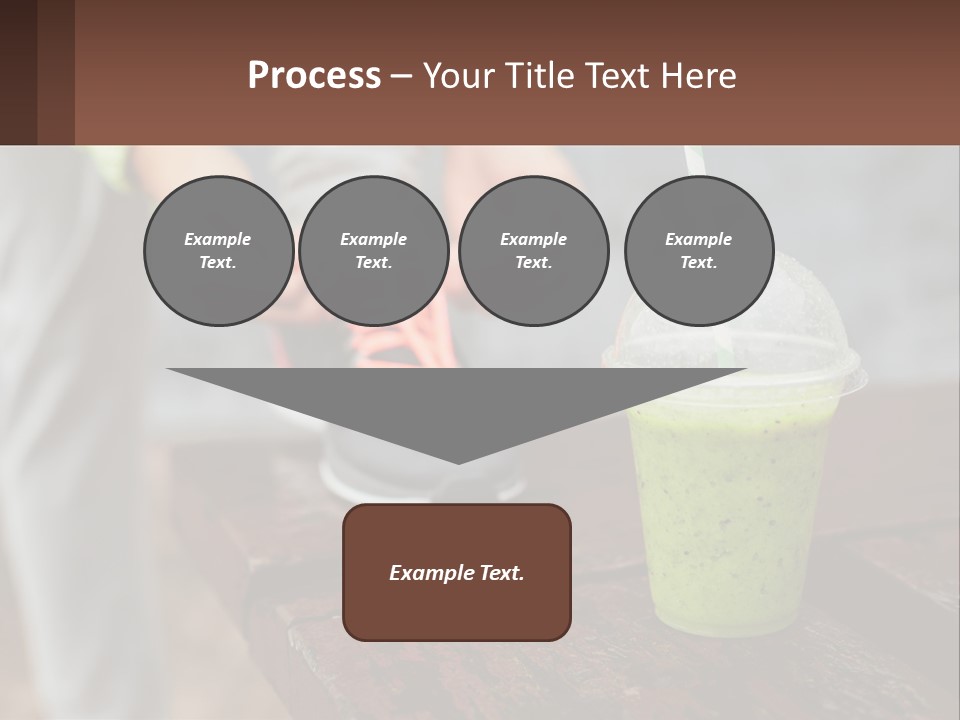 A Person Tying A Shoelace To A Green Drink PowerPoint Template