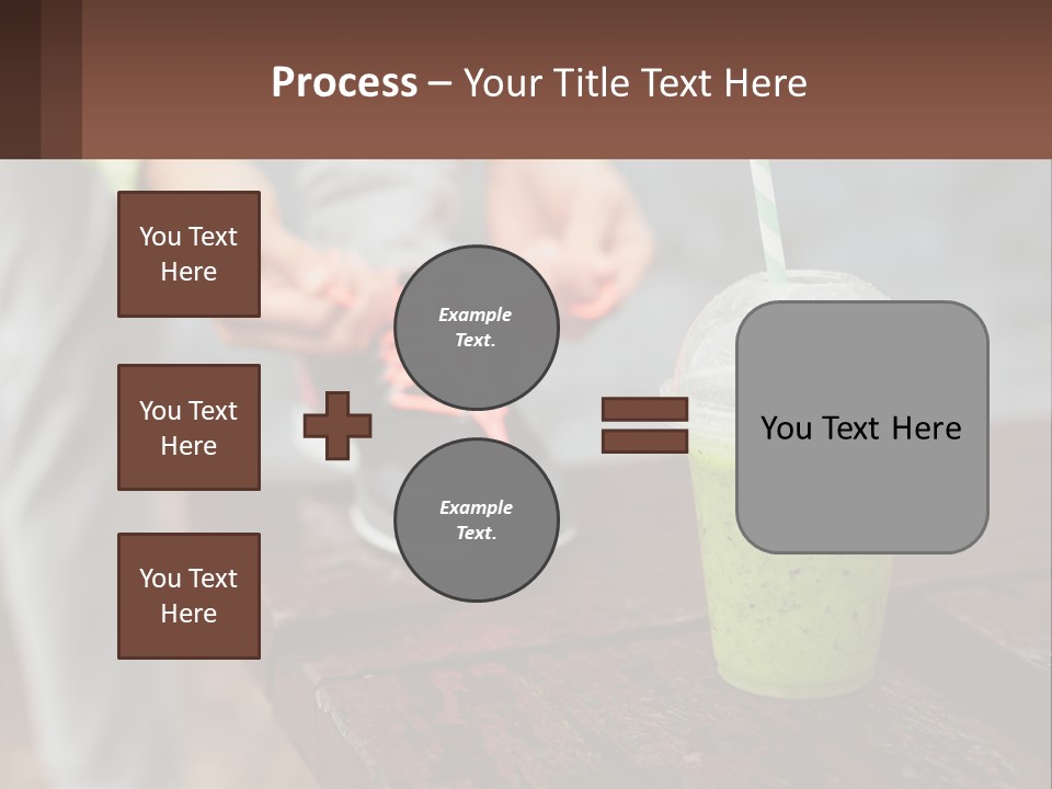 A Person Tying A Shoelace To A Green Drink PowerPoint Template