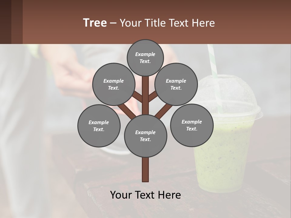 A Person Tying A Shoelace To A Green Drink PowerPoint Template