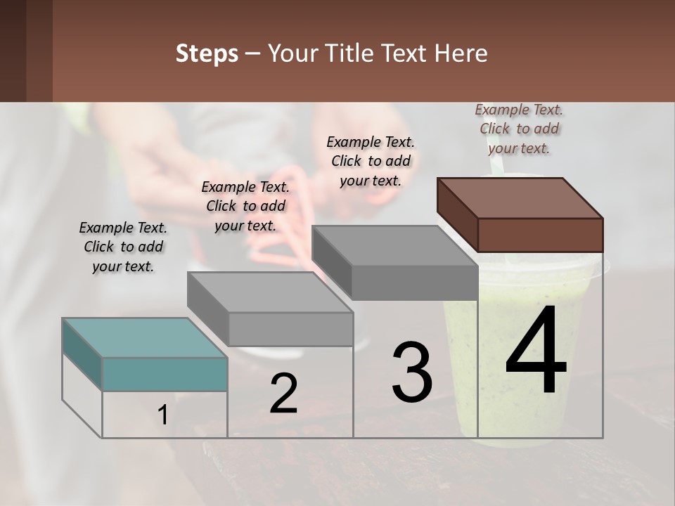 A Person Tying A Shoelace To A Green Drink PowerPoint Template