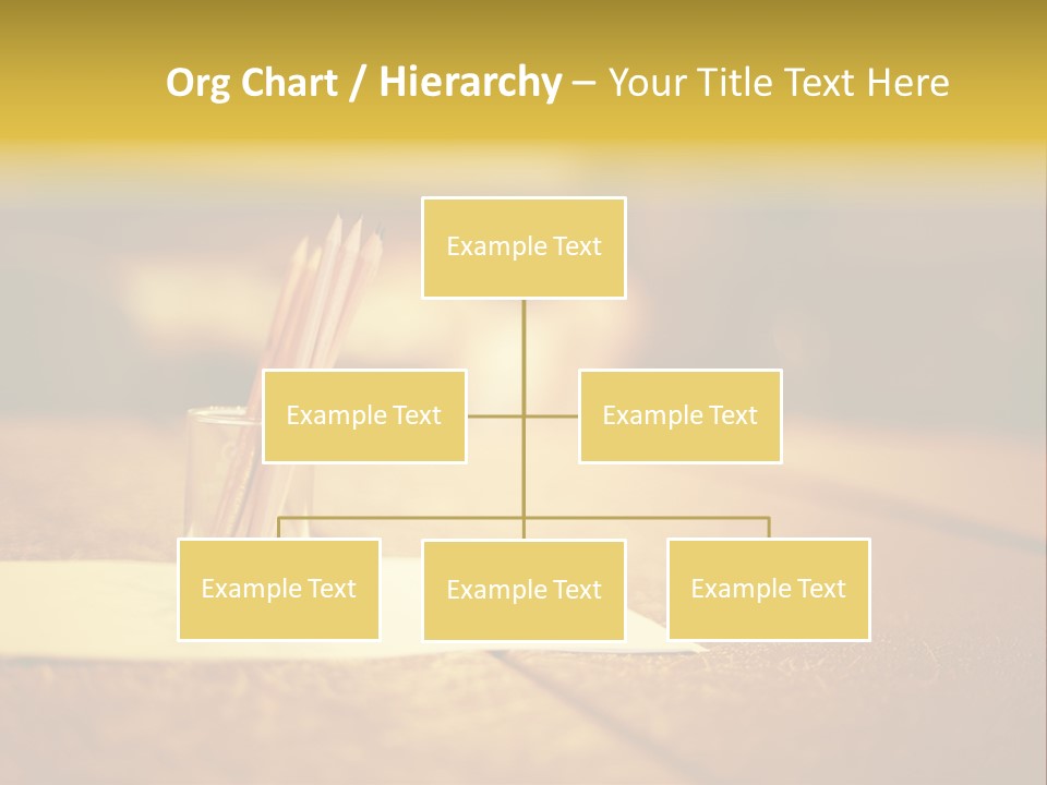 A Table With A Glass And Two Pencils In It PowerPoint Template