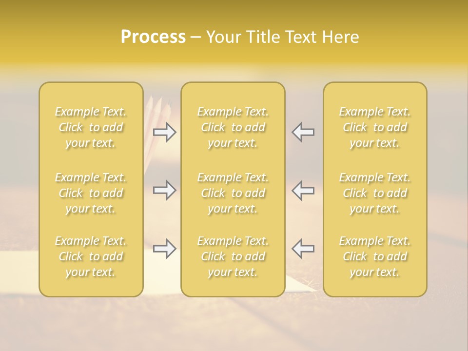 A Table With A Glass And Two Pencils In It PowerPoint Template