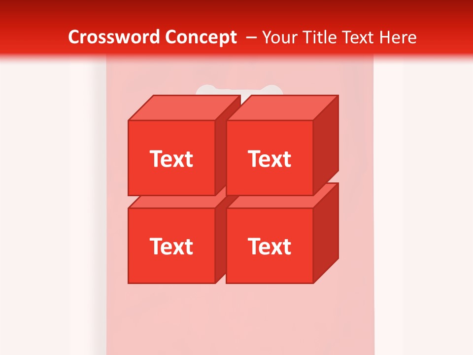 A Red Bag With A White Handle On A White Background PowerPoint Template