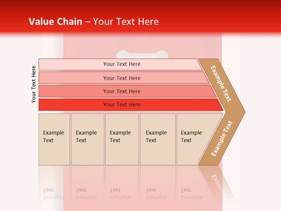 A Red Bag With A White Handle On A White Background PowerPoint Template