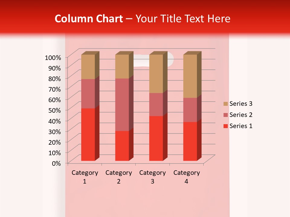 A Red Bag With A White Handle On A White Background PowerPoint Template