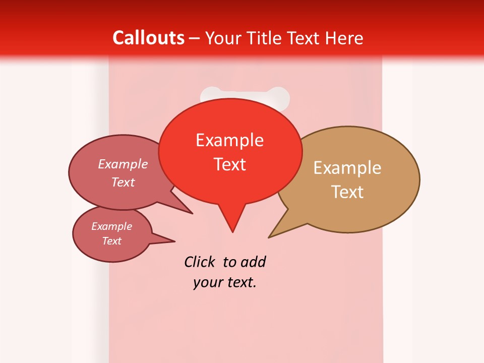 A Red Bag With A White Handle On A White Background PowerPoint Template