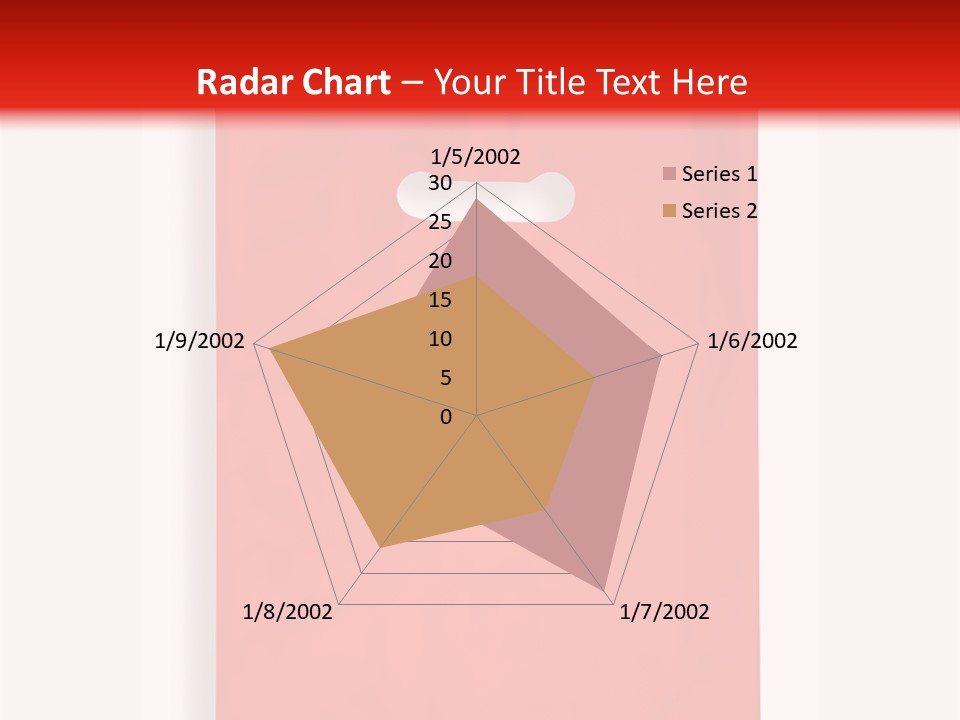 A Red Bag With A White Handle On A White Background PowerPoint Template
