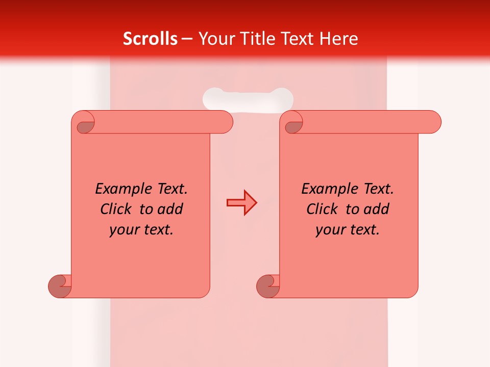 A Red Bag With A White Handle On A White Background PowerPoint Template