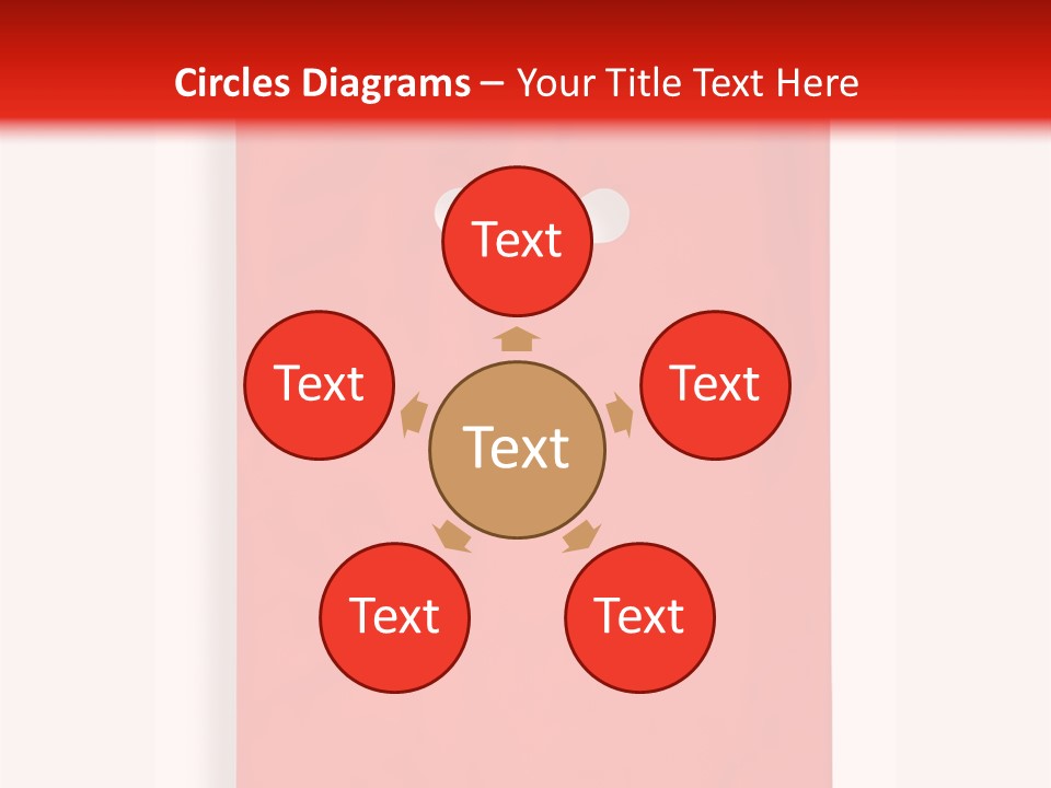 A Red Bag With A White Handle On A White Background PowerPoint Template