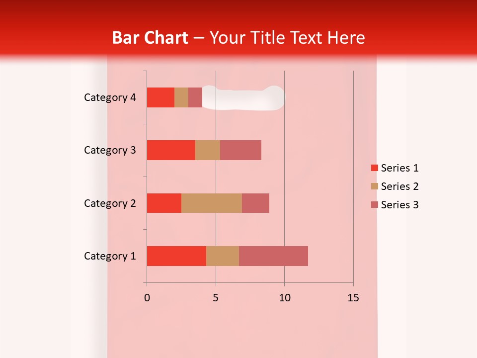 A Red Bag With A White Handle On A White Background PowerPoint Template
