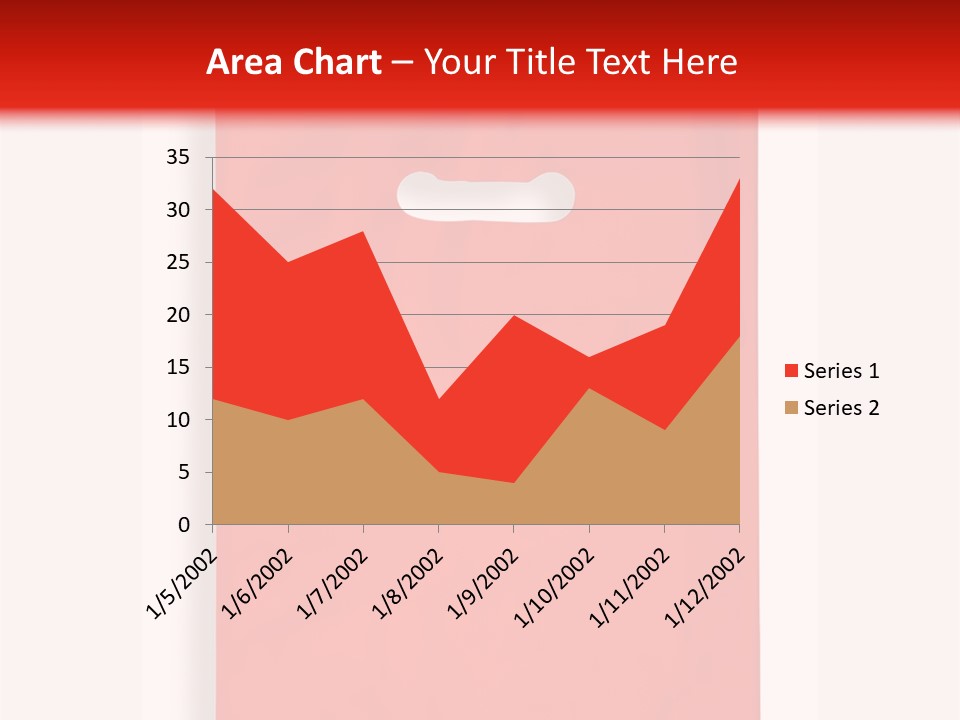 A Red Bag With A White Handle On A White Background PowerPoint Template