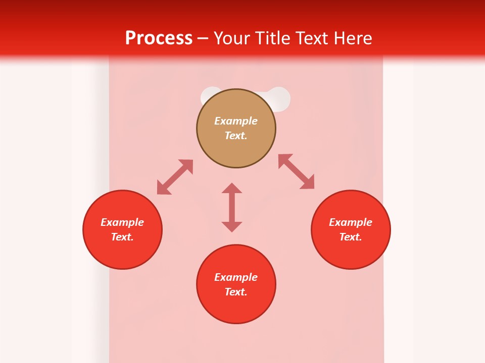 A Red Bag With A White Handle On A White Background PowerPoint Template