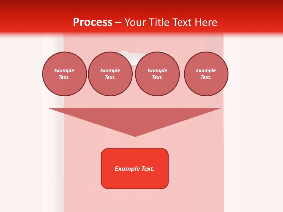 A Red Bag With A White Handle On A White Background PowerPoint Template