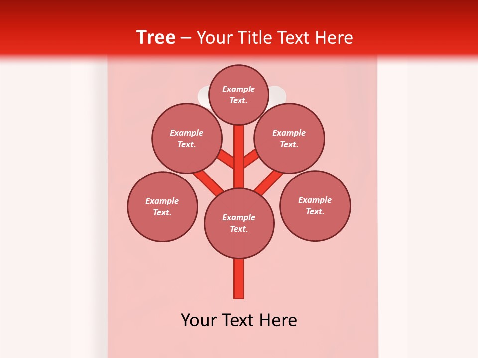 A Red Bag With A White Handle On A White Background PowerPoint Template