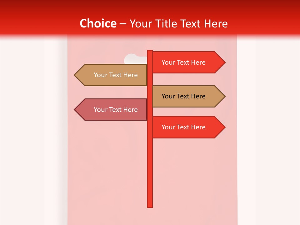 A Red Bag With A White Handle On A White Background PowerPoint Template