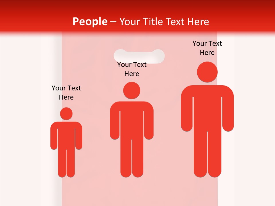 A Red Bag With A White Handle On A White Background PowerPoint Template