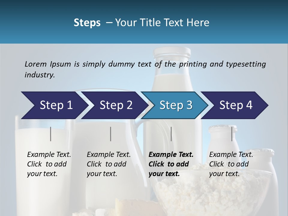 Milk And Dairy Products PowerPoint Template