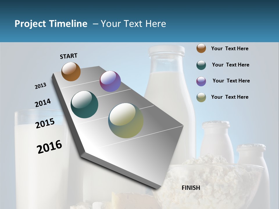 Milk And Dairy Products PowerPoint Template