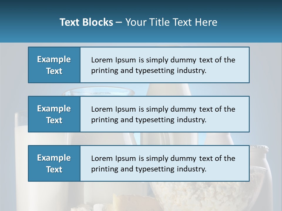Milk And Dairy Products PowerPoint Template