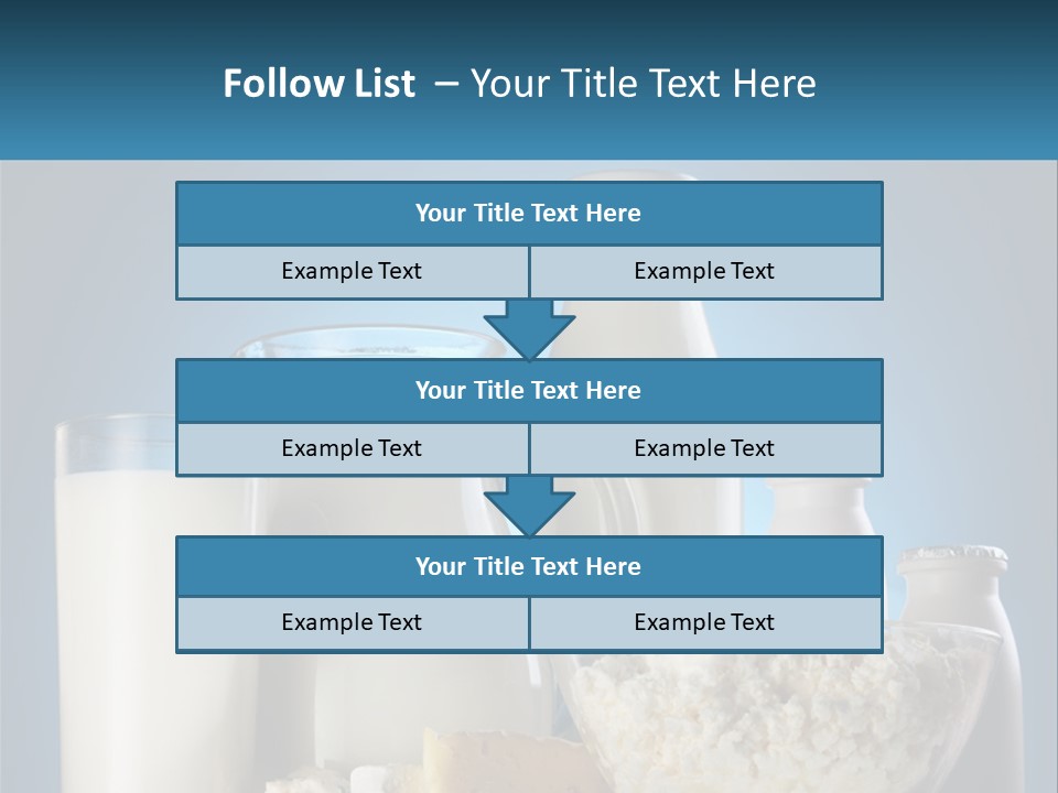 Milk And Dairy Products PowerPoint Template