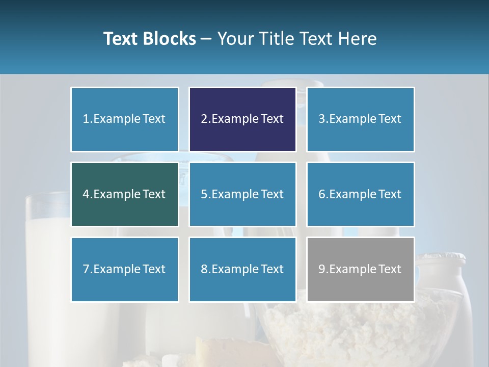 Milk And Dairy Products PowerPoint Template