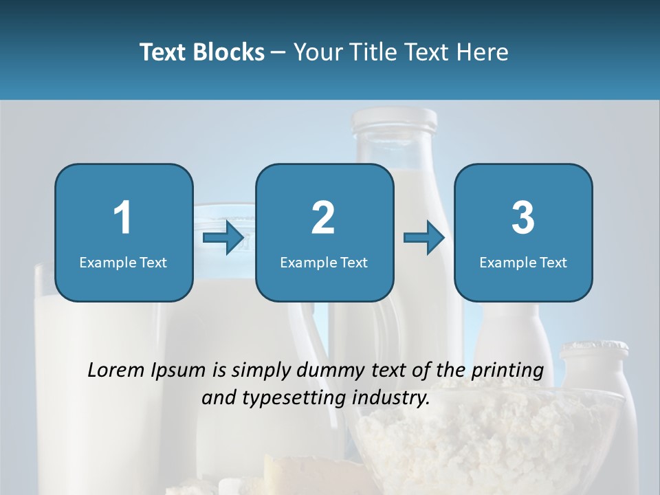 Milk And Dairy Products PowerPoint Template