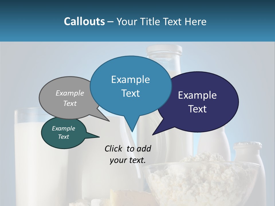 Milk And Dairy Products PowerPoint Template