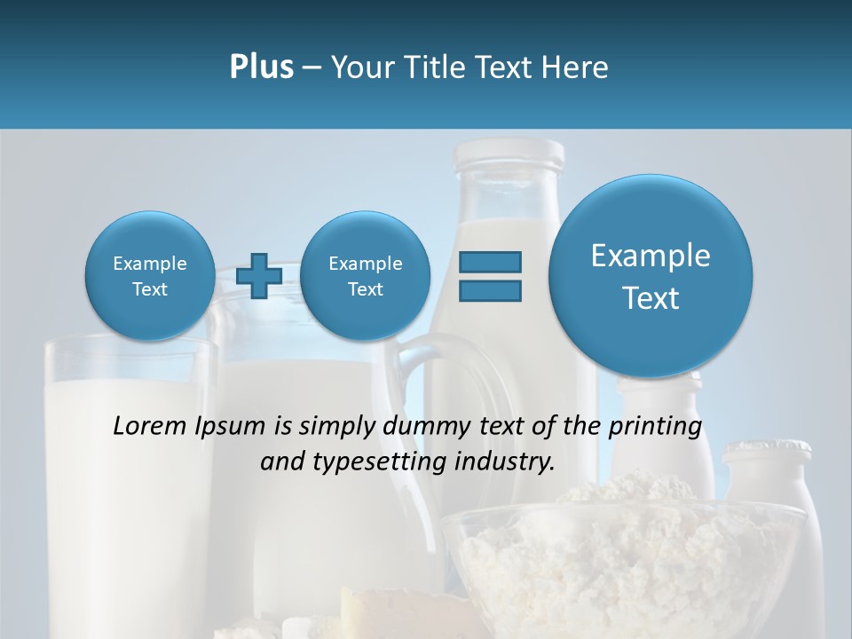 Milk And Dairy Products PowerPoint Template