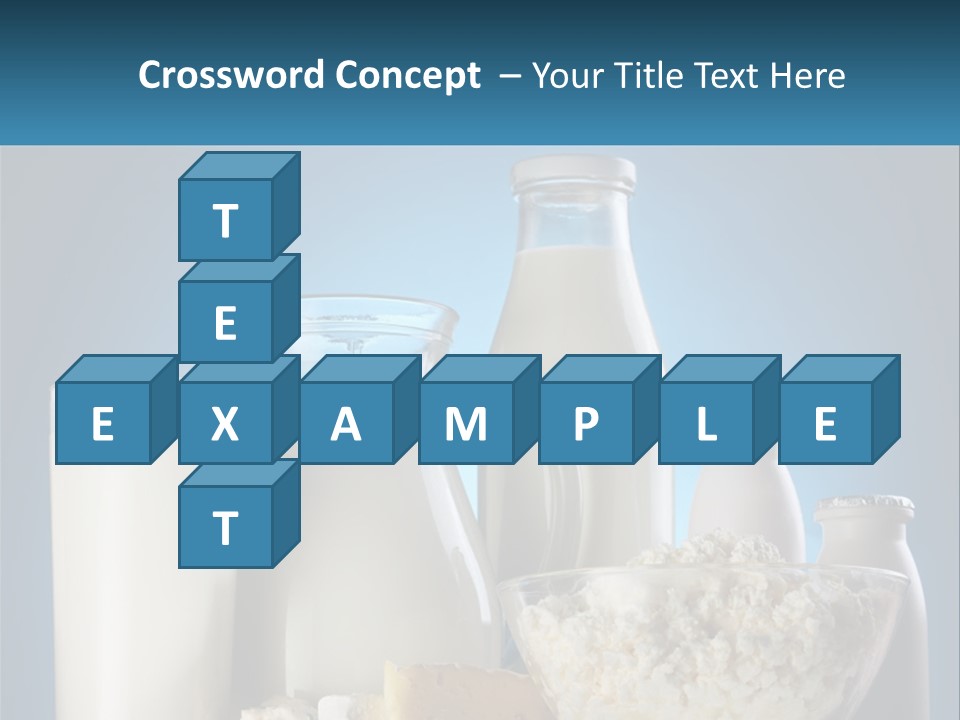 Milk And Dairy Products PowerPoint Template