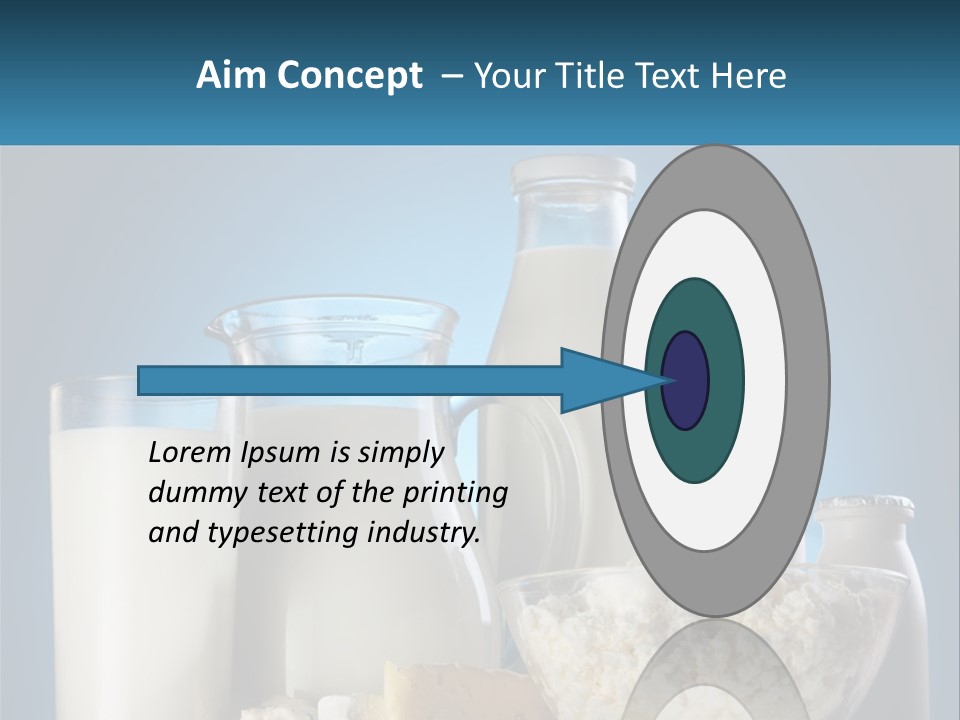 Milk And Dairy Products PowerPoint Template