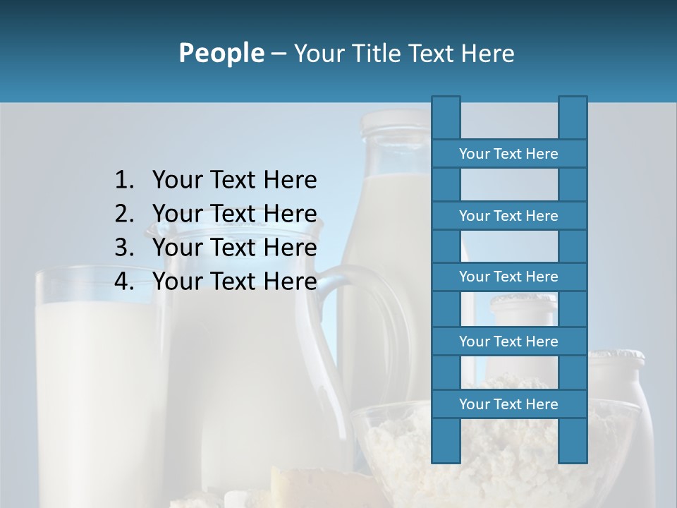 Milk And Dairy Products PowerPoint Template