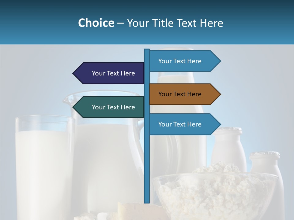 Milk And Dairy Products PowerPoint Template