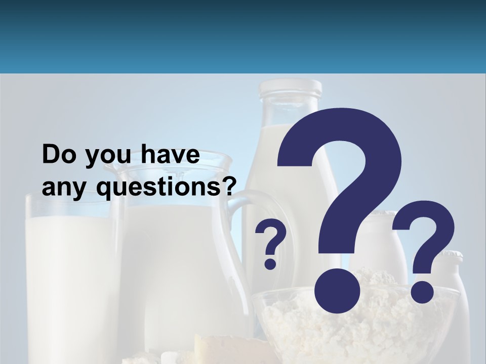 Milk And Dairy Products PowerPoint Template