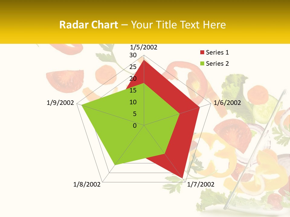 A Salad With Tomatoes, Lettuce, Carrots And Other Vegetables PowerPoint Template