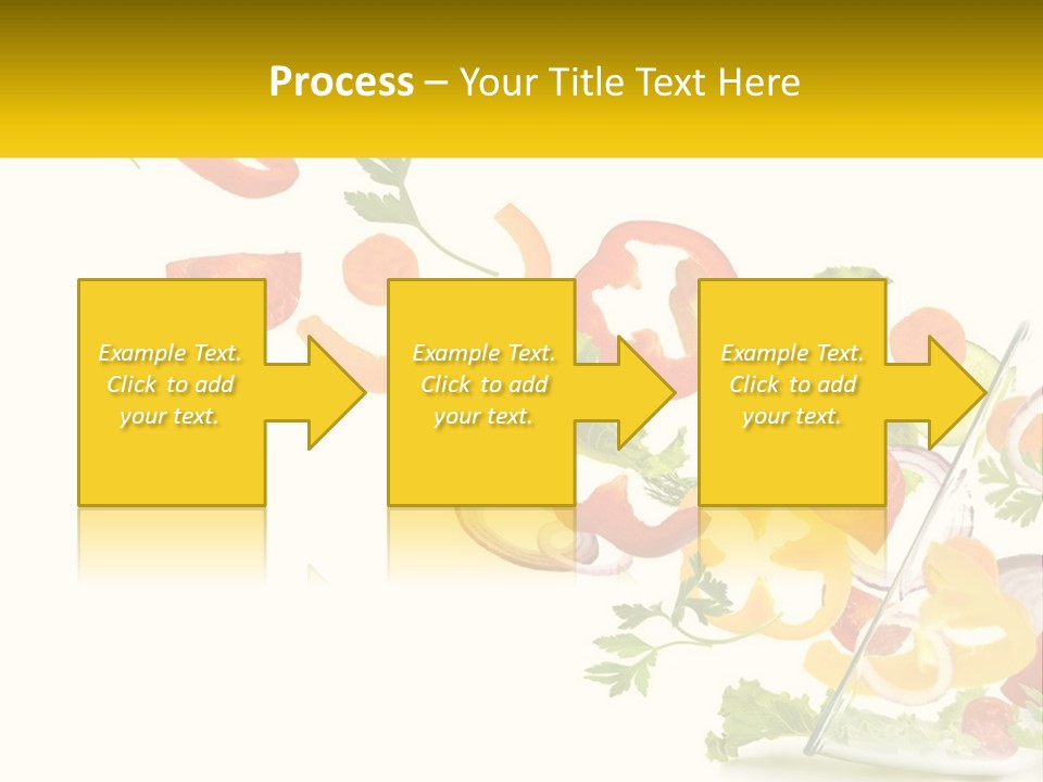 A Salad With Tomatoes, Lettuce, Carrots And Other Vegetables PowerPoint Template