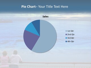 Two People Are Looking Out At The Ocean PowerPoint Template