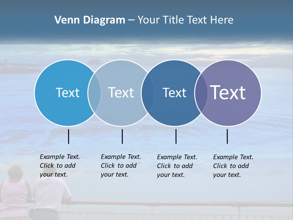 Two People Are Looking Out At The Ocean PowerPoint Template
