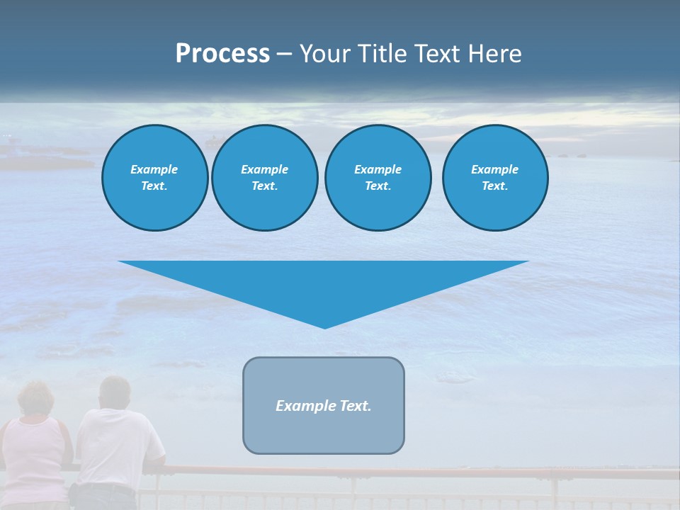 Two People Are Looking Out At The Ocean PowerPoint Template