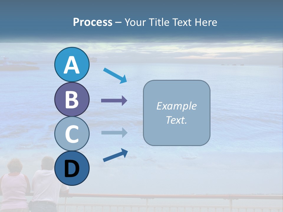 Two People Are Looking Out At The Ocean PowerPoint Template