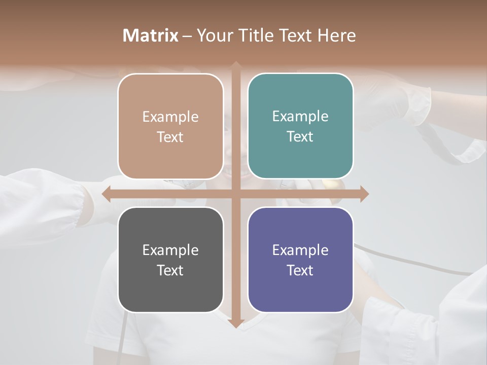 A Woman Getting Her Hair Styled By A Hair Stylist PowerPoint Template