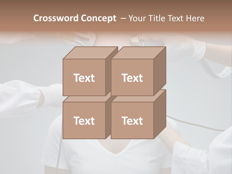 A Woman Getting Her Hair Styled By A Hair Stylist PowerPoint Template