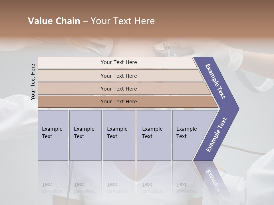 A Woman Getting Her Hair Styled By A Hair Stylist PowerPoint Template