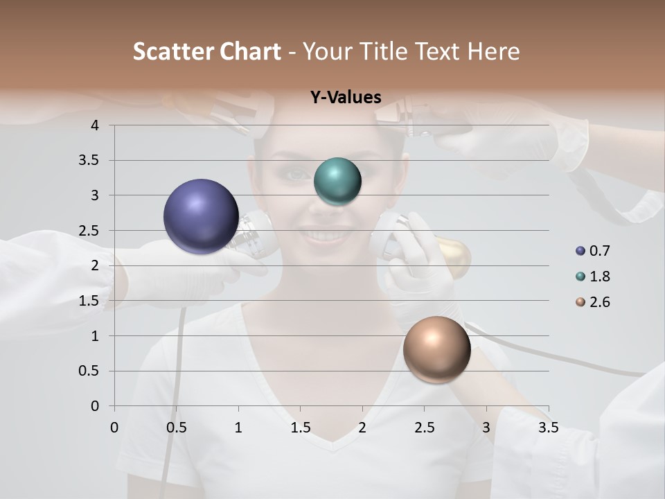 A Woman Getting Her Hair Styled By A Hair Stylist PowerPoint Template