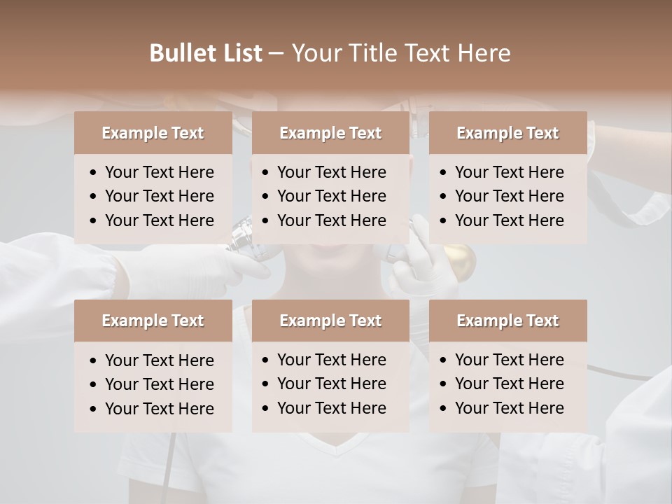 A Woman Getting Her Hair Styled By A Hair Stylist PowerPoint Template