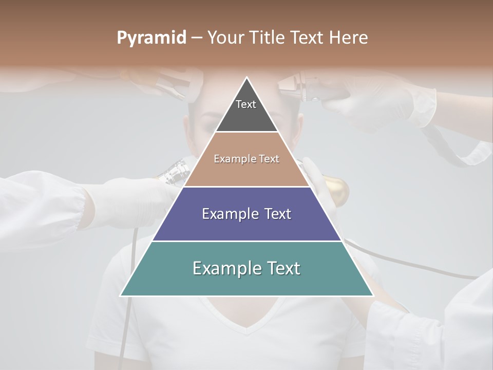 A Woman Getting Her Hair Styled By A Hair Stylist PowerPoint Template