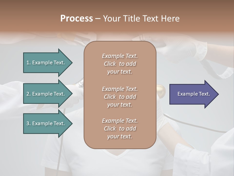 A Woman Getting Her Hair Styled By A Hair Stylist PowerPoint Template