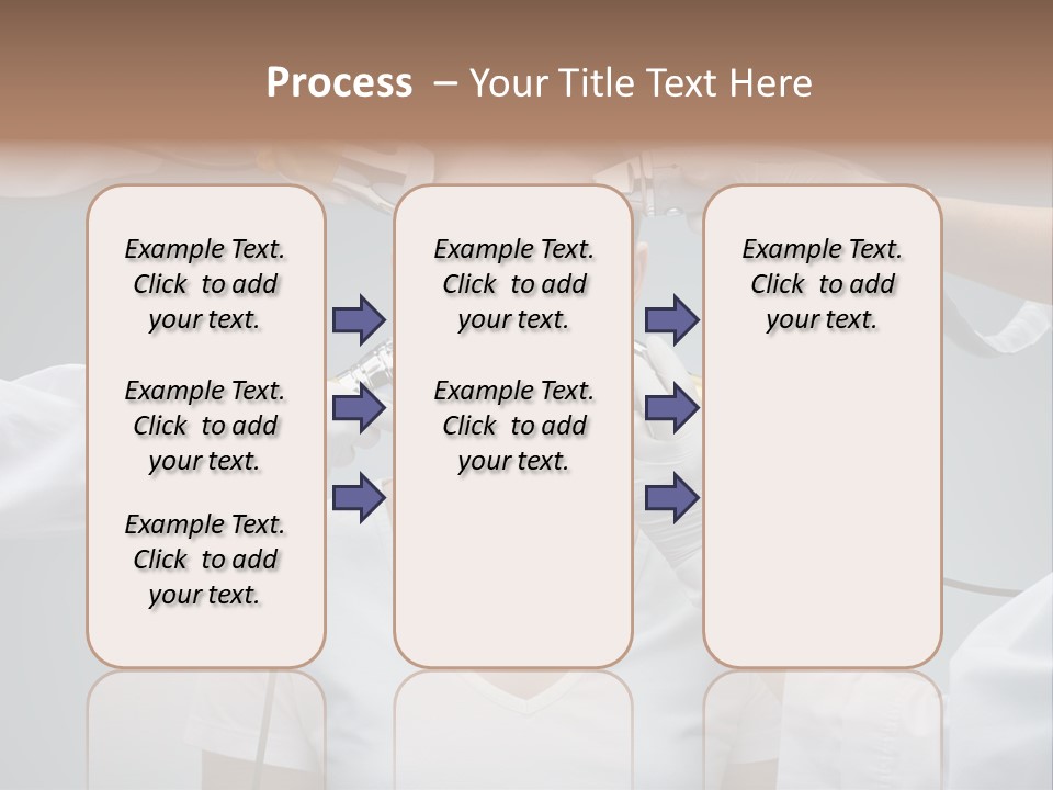 A Woman Getting Her Hair Styled By A Hair Stylist PowerPoint Template
