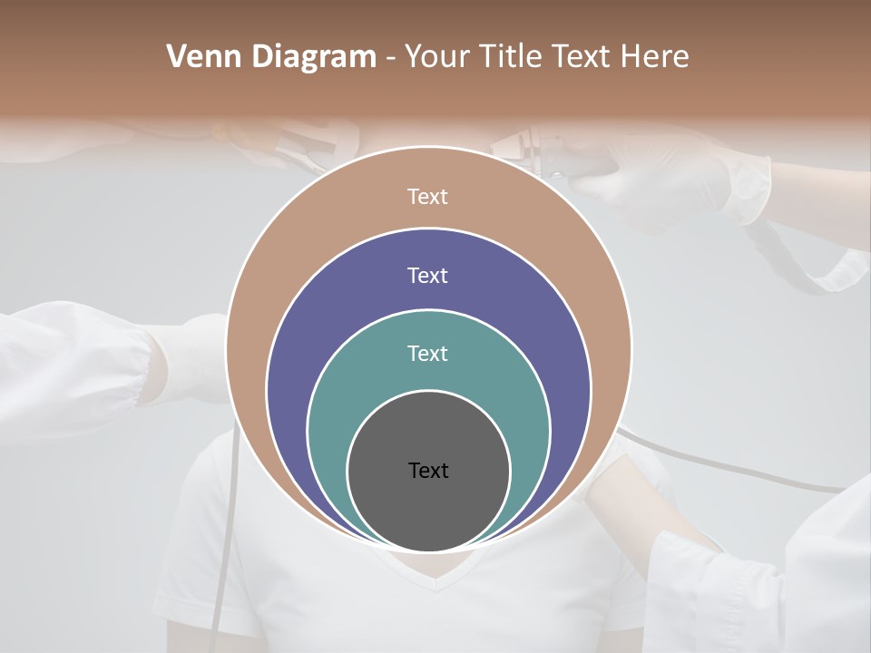 A Woman Getting Her Hair Styled By A Hair Stylist PowerPoint Template